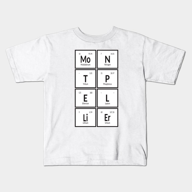Montpellier City | Periodic Table Kids T-Shirt by Maozva-DSGN